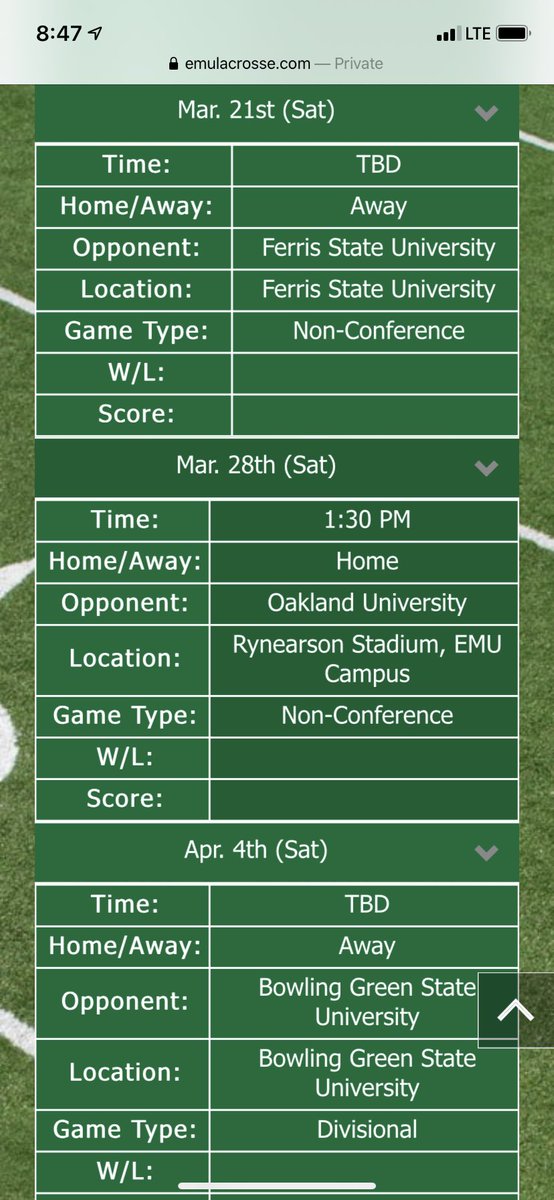 EMU Men's Lacrosse tweet media