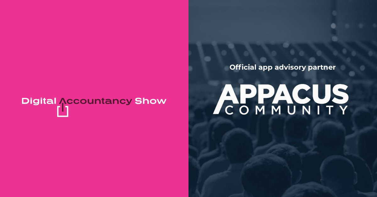 AppacusCom's tweet image. Delighted to be the official App Advisory sponsor of the Digital Accountancy Show on March 26th at the Tottenham ground

"The UK’s leading free to attend event dedicated to digital accountancy, apps and technology"

Get your free tickets here - bit.ly/2OHcgGK