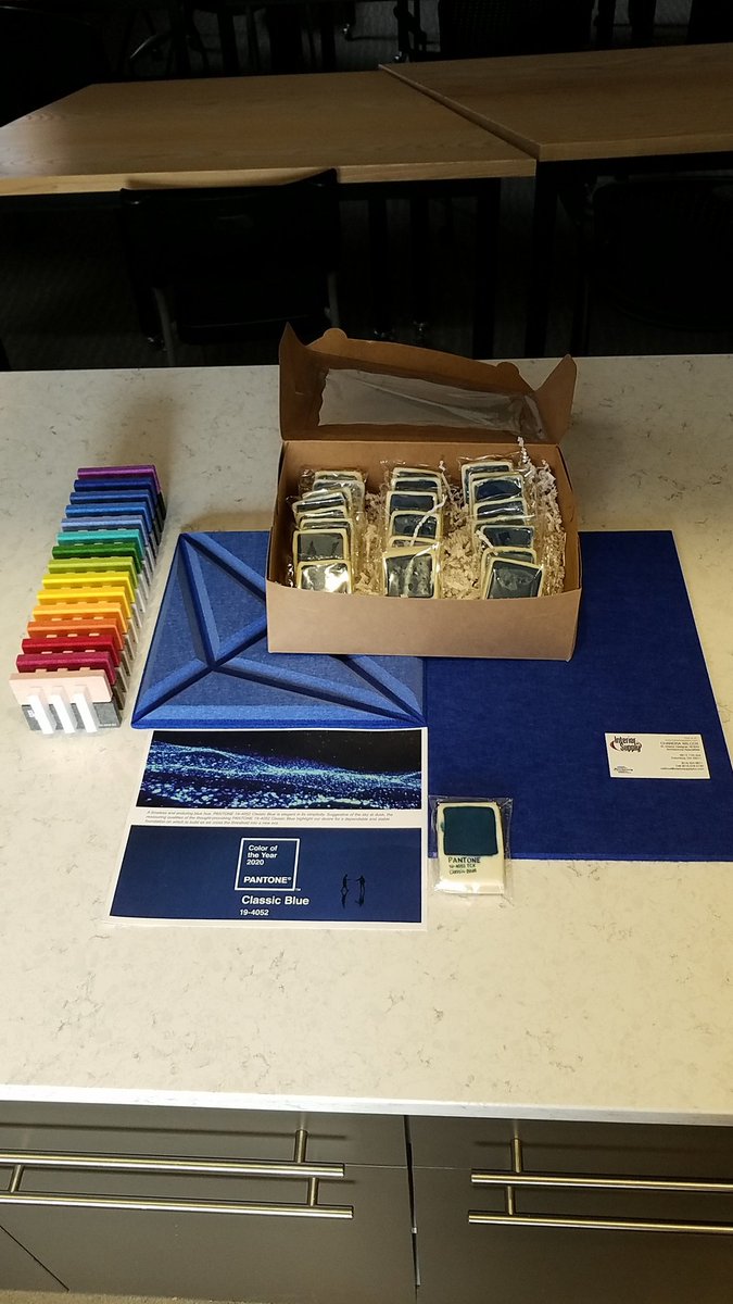 red_architects's tweet photo. Thank you, Interior Supply Inc. for stopping by and presenting Turf acoustic products! #pantonecoloroftheyear #cookies #turf https://t.co/qN424W41hX