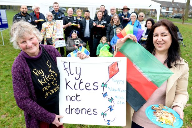 DroneCampaigns's tweet photo. For 7th year, we are organising 'Fly Kites Not Killer Drones'. You can join us outside RAF Waddington nr Lincoln on Sat 21st March or why not organise something locally? More details and lots of resources here: https://t.co/Ut98Idk6dX #FlyKitesNotDrones https://t.co/Szs8RVa6br