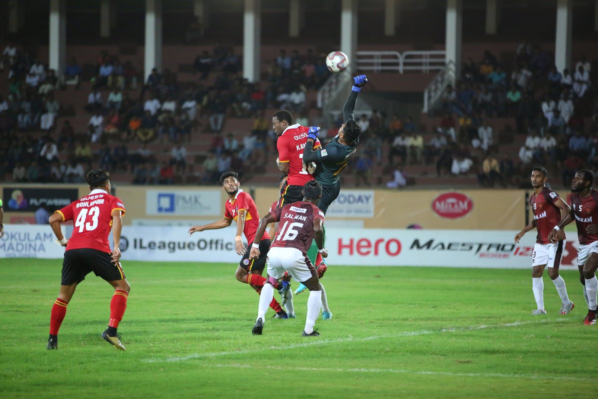 GokulamKeralaFC's tweet photo. Full-time: GKFC 1-1 QEB
Gokulam and East Bengal FC share the spoils as first-half goals by Marcus Joseph and Victor Perez Alonso decide the fiercely-contested reverse fixture at EMS Corporation Stadium.
GKFC 1 - 1 QEB
#GKFC #Malabarians #ILeague #gkfcqeb https://t.co/yAOaGLGMQg