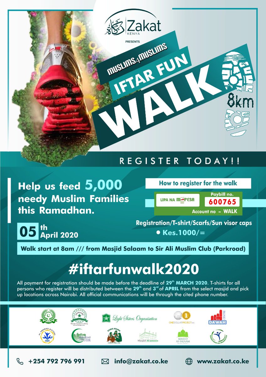 CIPKNairobi's tweet photo. #iftarfunwalk2020
#Muslims4Muslims
#M4M2020 
register now through
Paybill No. 600765
Acc. WALK
KShs. 1000/- https://t.co/rMOHSVp5Y9