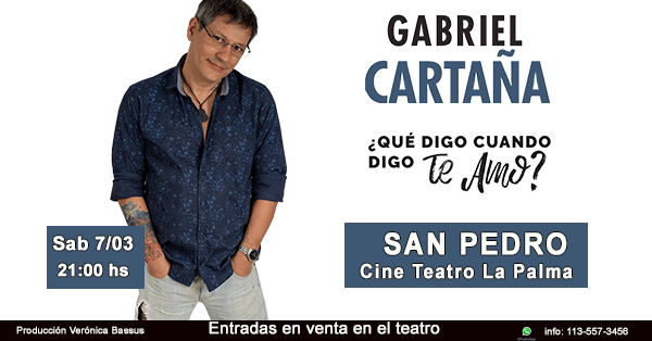 San Pedro
Sabado 7 de Marzo – 21:00 hs
Cine Teatro La Palma (Belgrano 961)
Entradas en venta en el teatro
<a href="/GabrielCartana/">Lic. Gabriel cartaña</a> <a href="/alemaglietti/">Alejandra Maglietti</a> <a href="/Edi_hermida/">Edith Hermida</a> <a href="/BenditaOk/">Bendita</a> <a href="/elbetocasella/">Beto  Casella</a> <a href="/Danilachepi/">Dani La Chepi</a> #sanpedro #amor #relaciones #teatro #parejas