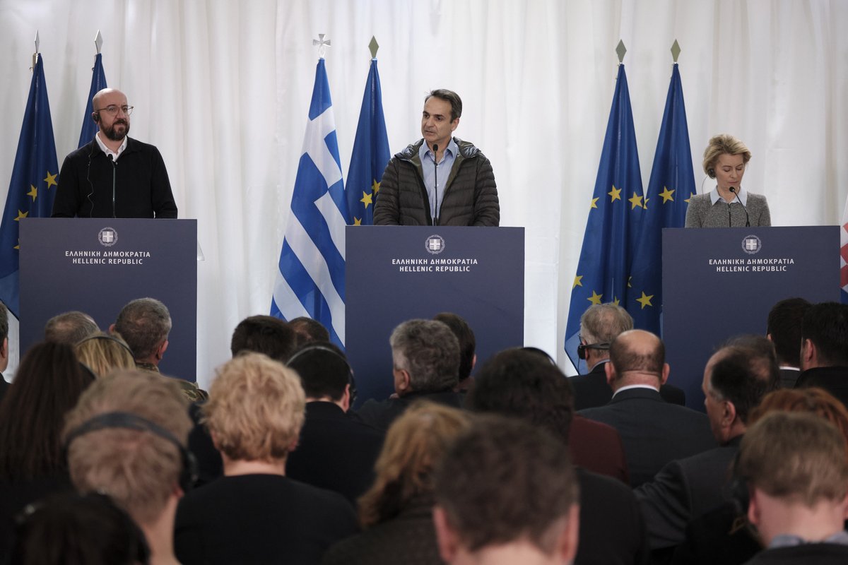 PrimeministerGR's tweet photo. This is no longer a refugee problem. It is a blatant attempt by Turkey to use desperate people to promote its geopolitical agenda. The people who have tried to enter Greece in the past days did not come from Idlib. They have been living safely in Turkey for a long period of time. https://t.co/VUBHQIQTs7