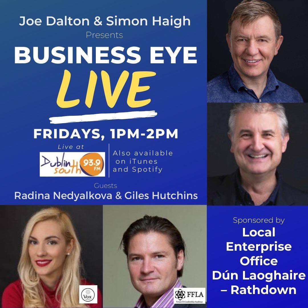 SimonHaighcom's tweet photo. Listen back to last week’s #businesseye
https://t.co/w1JUamCjZ7
#makingithappen #leodlr #dublinsouthfm
#breakthroughbrands #growthstrategist https://t.co/ANfEAFn9c4