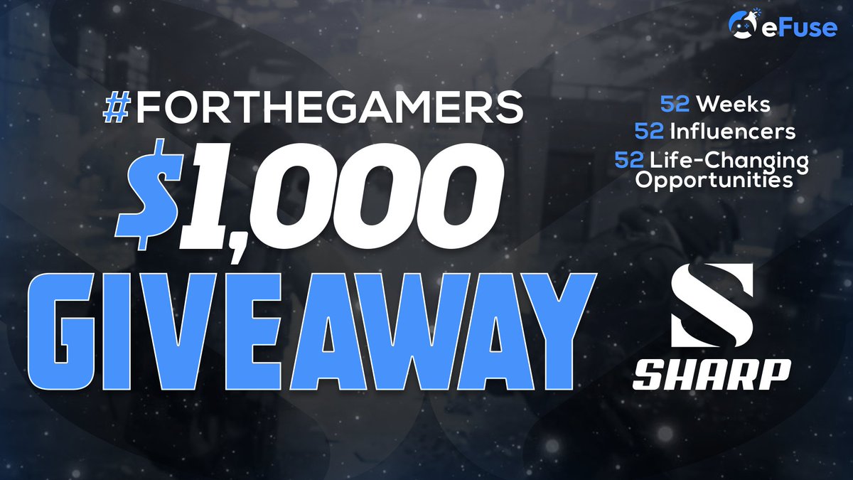 erenaGG's tweet image. 🎮 Back with another #ForTheGamers giveaway 🎮

💥 $1,000 #Giveaway! 💥

⬇ Enter Here ⬇ 
vast.link/eFuseSharp

🤳 Like &amp;amp; RT
⏰ Notifications ON
🥰 Follow @Sharpp &amp;amp; @eFuseOfficial