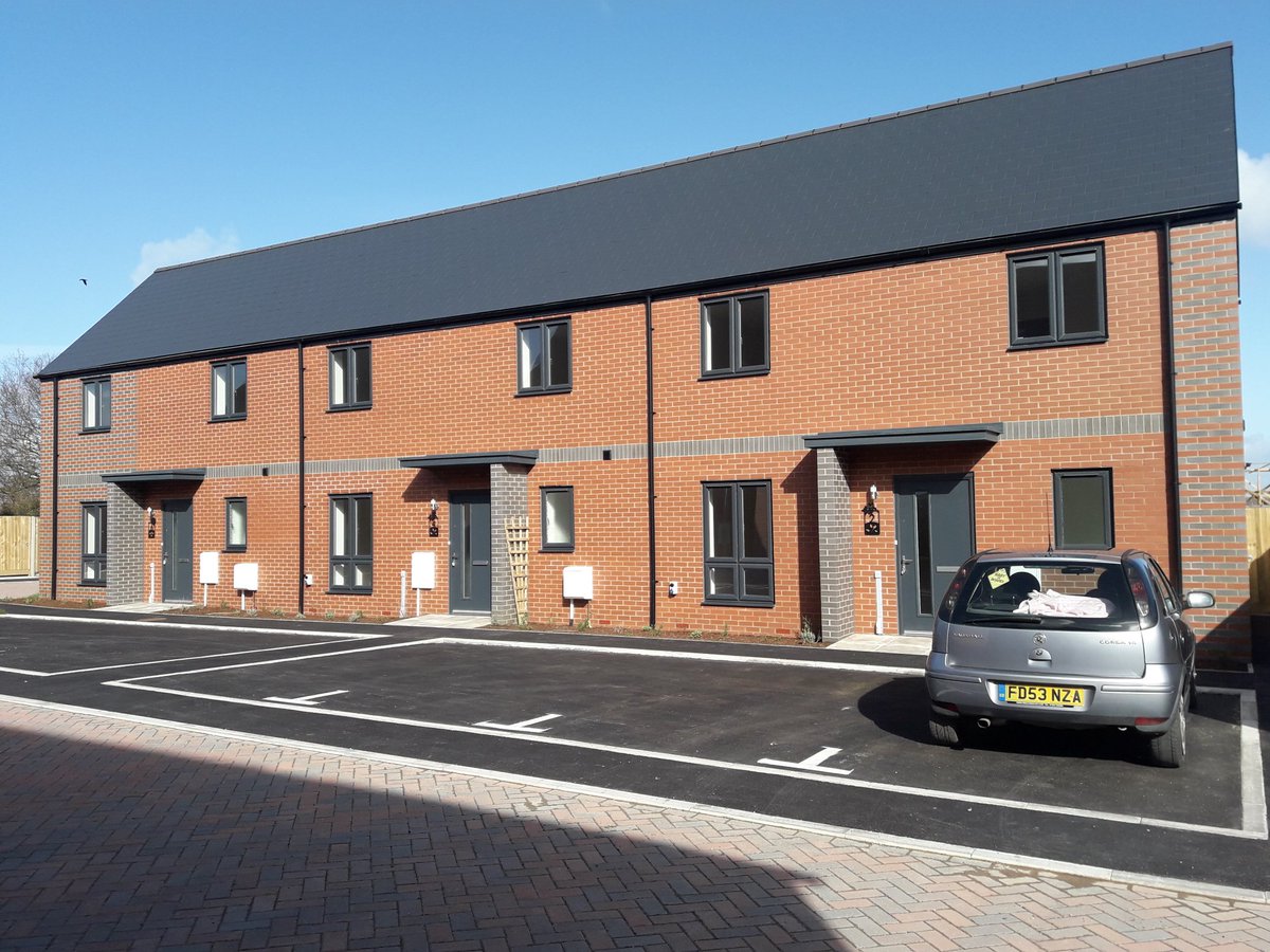 HSStonewater's tweet photo. Just taken handover of the first 15 homes today at our South Petherton development, and IT WASN'T RAINING! 😁 Spoke to a happy new resident who was very complementary about the development and Stonewater. It makes it all worthwhile...... @SWHomesUK @Southsomersetdc  @achesoncons https://t.co/4xTPMLbBKn