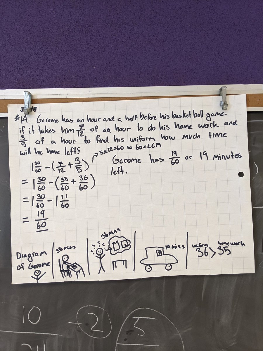marcusiologist's tweet photo. Math+humour=engaged students. Thanks, @JUMP_Math! #onted #mathchat #fractionmath #comicrelief https://t.co/AnR8sAryIU