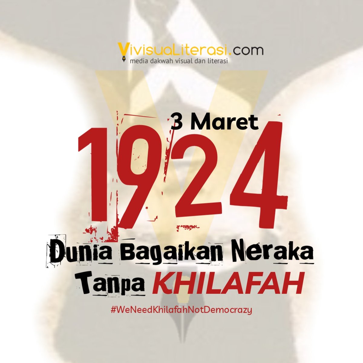AbbuAbdullahAl1's tweet photo. @FuadIbnuAziz Runtuhnya khilafah menjadi malapetaka bagi umat islam, dimana sistem tersebut menghantarkan kita kepada perkara yang diridhoi oleh Allah.
>> #Remember3rdMarch1924 <<
#KhilafahMelindungiMuslim . #WeNeedKhilafah
#FF1T
@AbuThor65580482 https://t.co/Cp2q0Bm3rY