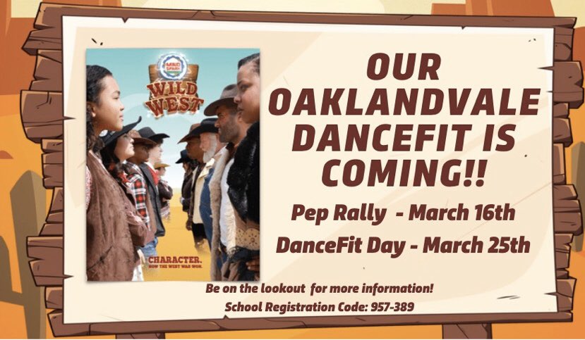 Oaklandvale Parents and Families! We're just TWO WEEKS AWAY from kicking off our Oaklandvale DanceFit Fundraiser. This year we're trying to help our school raise $10,000, and we need your help! Check out boosterthon.com to learn more information about the upcoming Fun Run