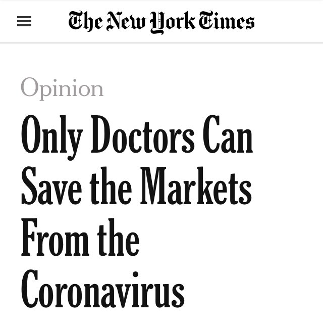 ChrisLu44's tweet photo. Says one expert: “A Fed rate cut won’t reopen Chinese factories. Or get people to travel. Or go out to eat. Or buy cars.”

Pumping up the stock market isn’t the same as solving a public health crisis https://t.co/p4jIQXuz9u