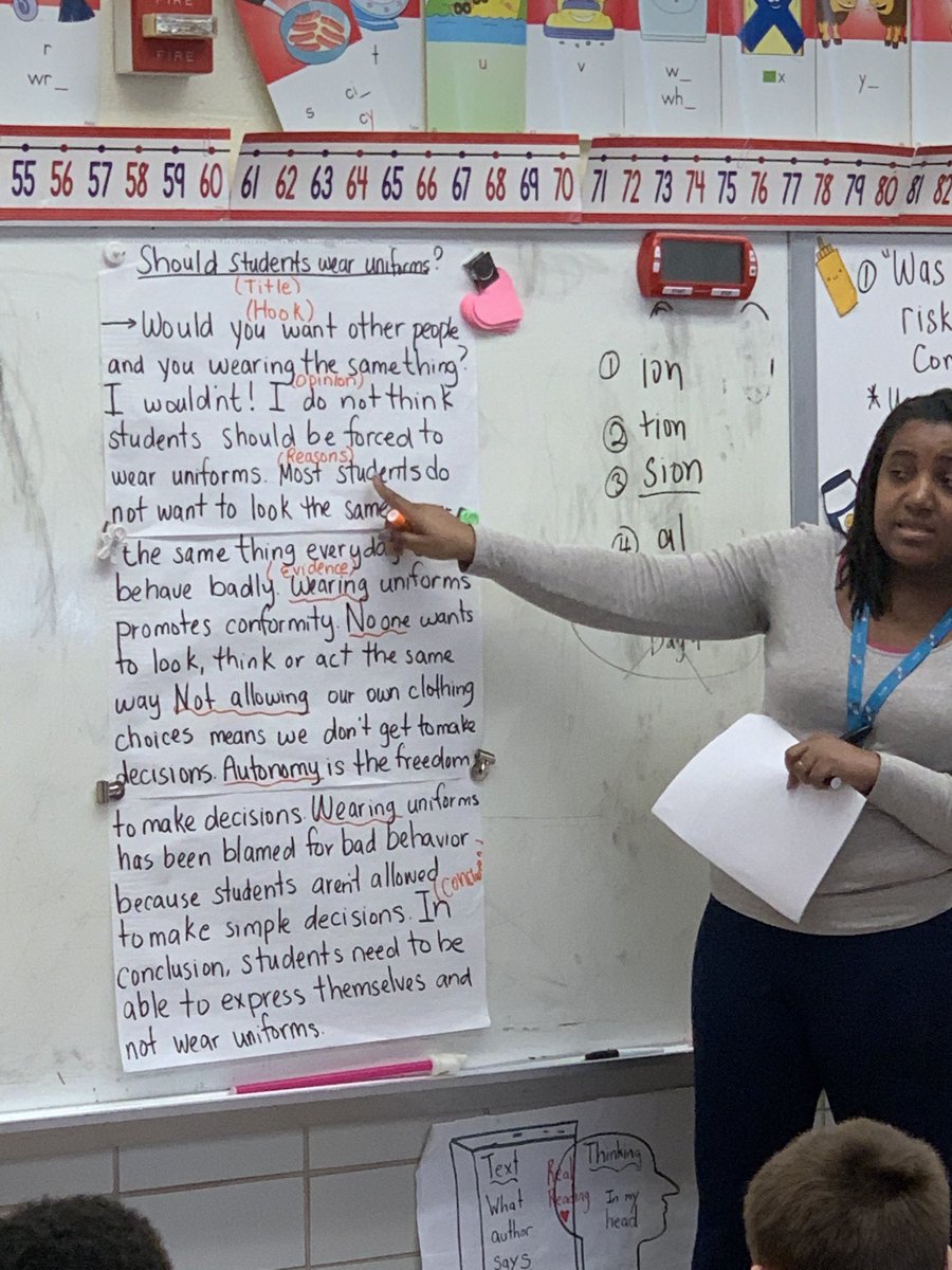 Our visit to Elmwood ES proved that we have talented staff and teachers.  Loved the writing activity in Mrs. Jones’ class.