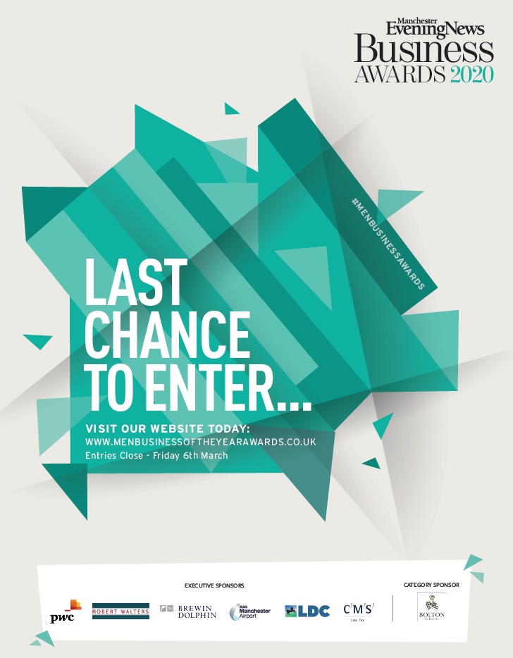 MENAwards's tweet image. Over the last 27 years @MENnewsdesk @MENBusinessDesk have celebrated some of the best in business from across #GreaterManchester 
If you want to be a part of the 28th awards then get your entry in by midnight on Friday! menbusinessoftheyearawards.co.uk 
#FreeToEnter