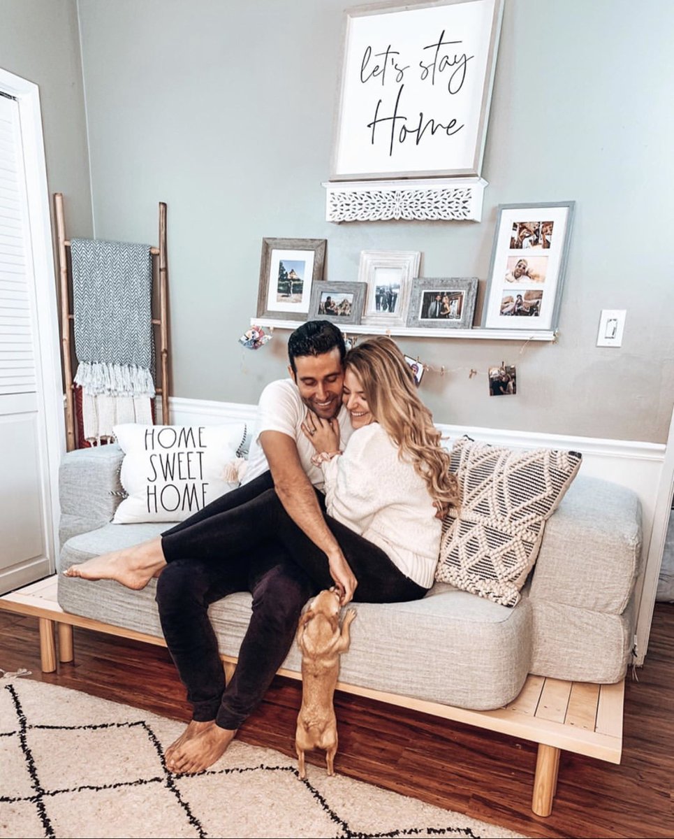 “We love it so much! It’s so easy to set up. The platform is perfect the way it slides away for space and the memory foam is soft but sturdy!” Great feedback from one of our fave couples and new CouchBed owners <a href="/thelacouple/">The LA Couple</a> 🥰🥰