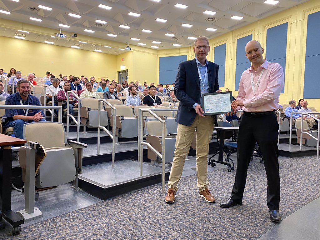 FloHetConf's tweet photo. ... Day three is kicked off with an excellent seminar on Ni-catalysis from Prof Magnus Rueping!!! https://t.co/kiKktP7YsY