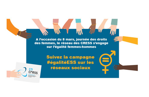 cress_grandest's tweet photo. [#EgaliteESS #ESS] 🚺=🚹
[#8 mars] Le réseau des CRESS s'engage pour l'égalité femmes-hommes et lance une campagne de valorisation des actions des structures de l’ESS. La CRESS Grand Est partagera chaque jour événements et témoignages.@CNCRES https://t.co/LYQVP4LGOr