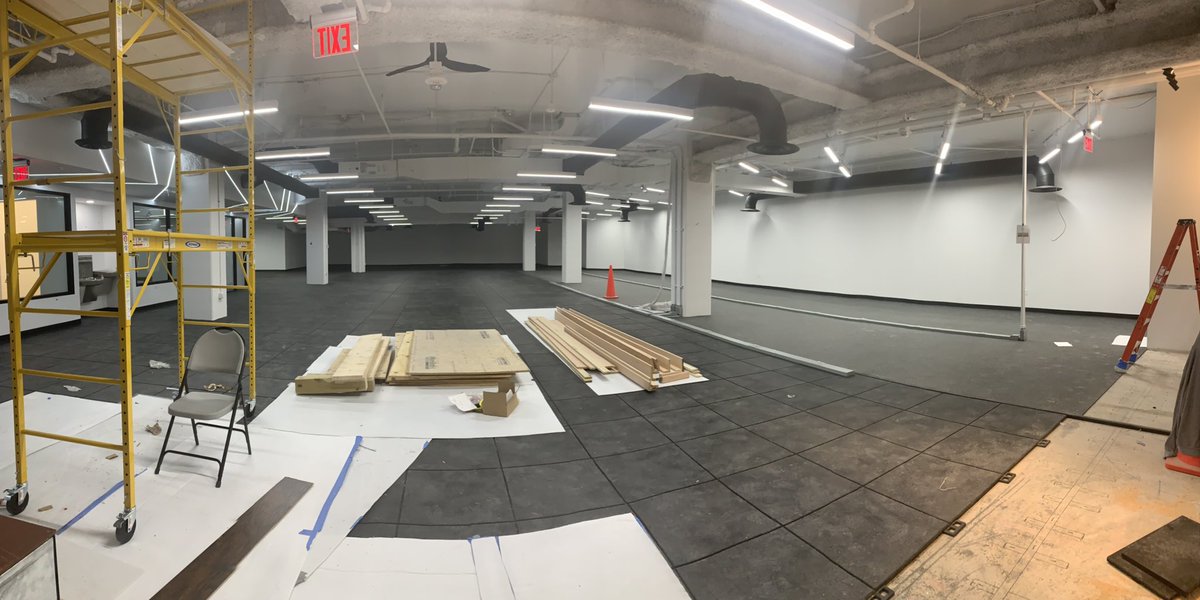 I’m not saying this is how expansive the open #gym area of the Fitness Hall is. Butttt, this is how big the open area is. Probably means we will have more #fitness equipment than any other gym ever.  Let us know when you’re ready to be one of the first to tour!