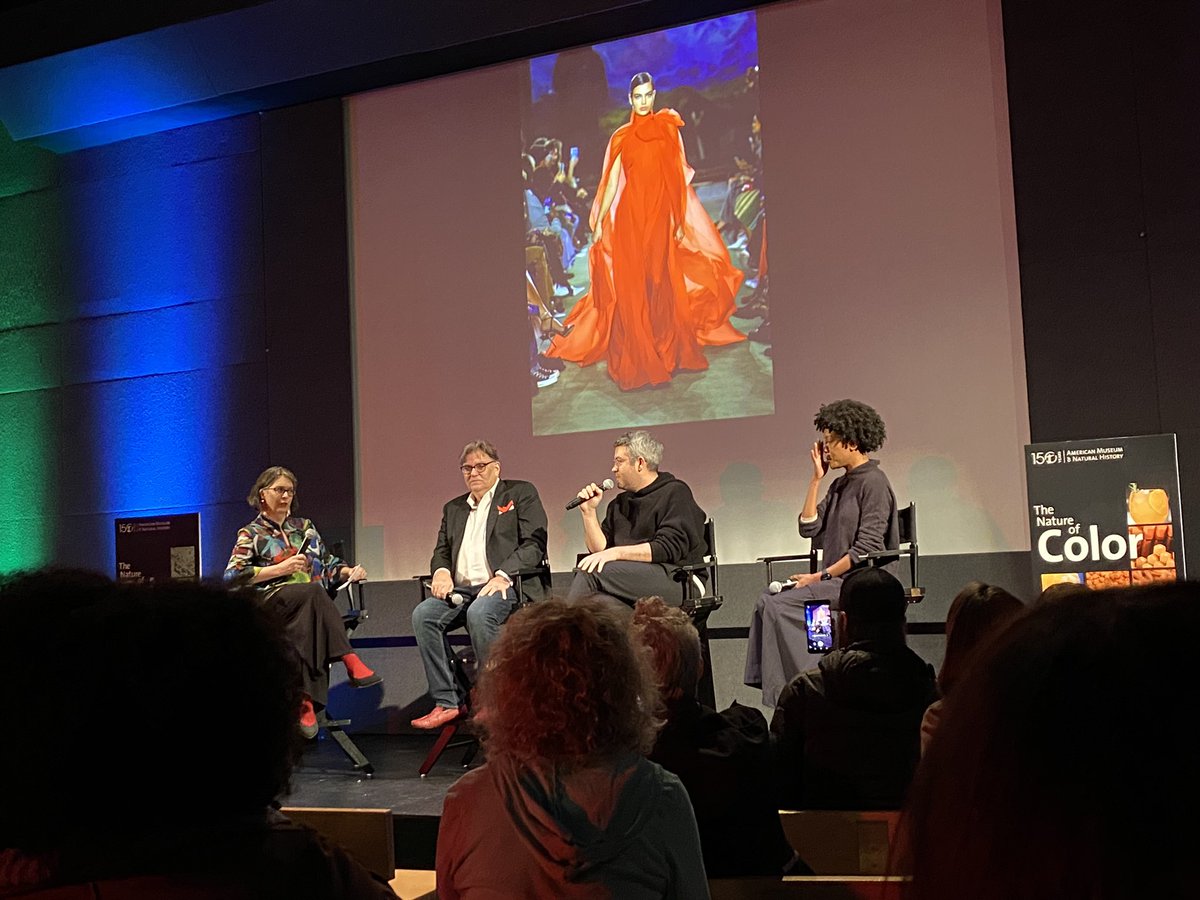 We are at the media preview of The Nature of Color at <a href="/amnh/">American Museum of Natural History</a> w/ Lauri Halderman in comco w/ Rob DeSalle, <a href="/Brandonmaxwell/">Brandon Maxwell</a>, &amp; <a href="/angelicadass/">Angelica Dass</a>
