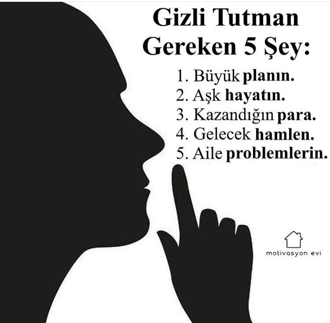 #SiziDinliyorum
Ama siz yine de aşağıdaki maddelere dikkat edin (;