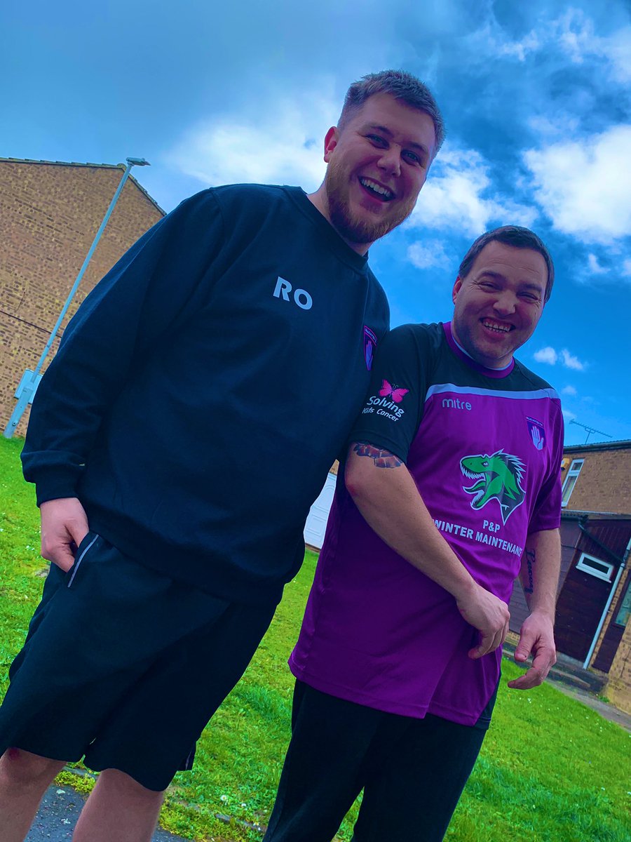 WE ARE OLLIE UNITED! ⚽️ 🦋 

(Nick says it was cold 🥶)

#OurNewKit 💜😍