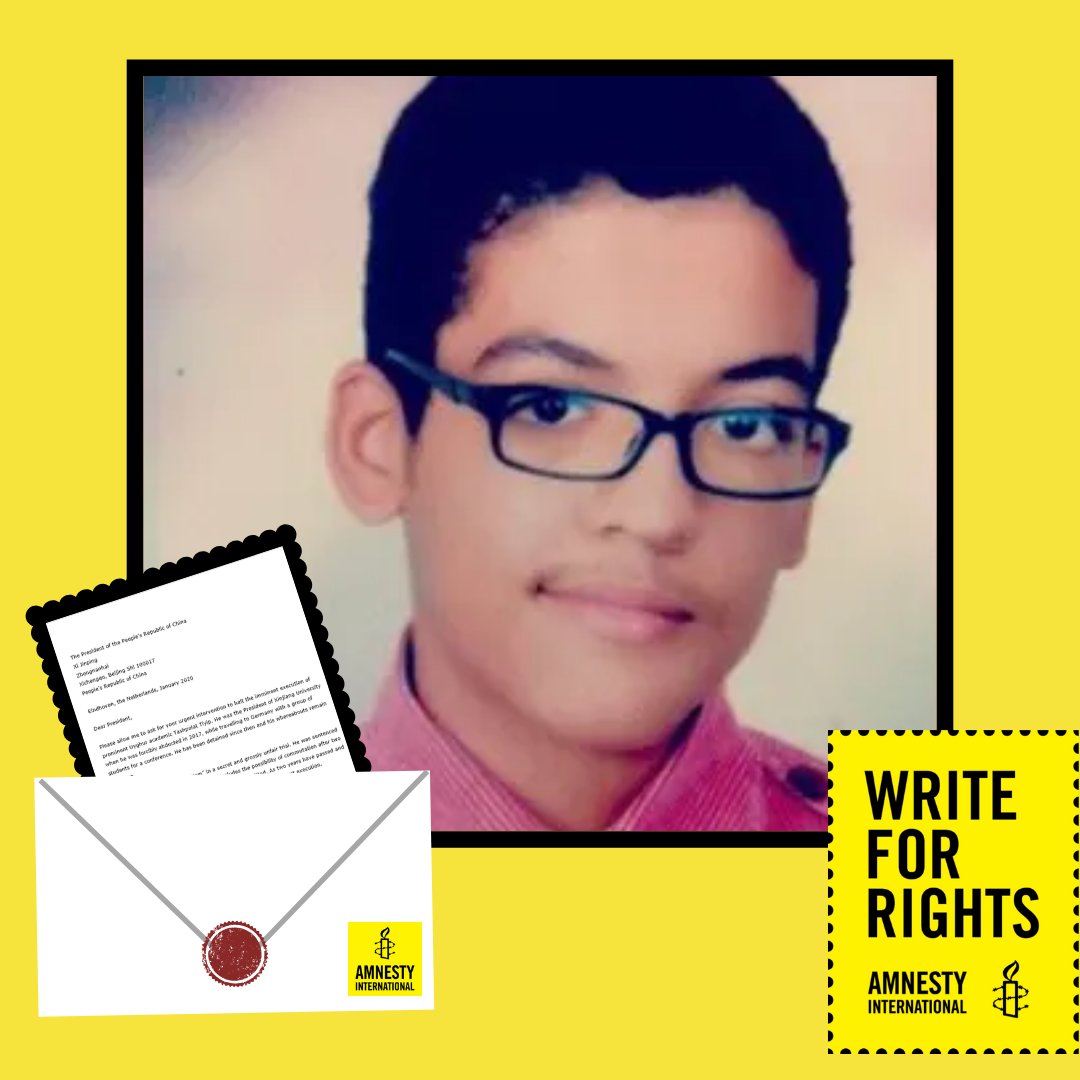 AmnestyEhv's tweet photo. Afgelopen week voerden we actie voor Aser Mohamed uit Egypte.
Aser is onterecht veroordeeld tot 10 jaar cel voor een misdrijf dat hij niet heeft gepleegd.
Op zijn 14e werd hij opgepakt en gemarteld om hem te laten bekennen.
Schrijf mee:

https://t.co/3NQ0bwRCZF https://t.co/dfy9FRzGmP