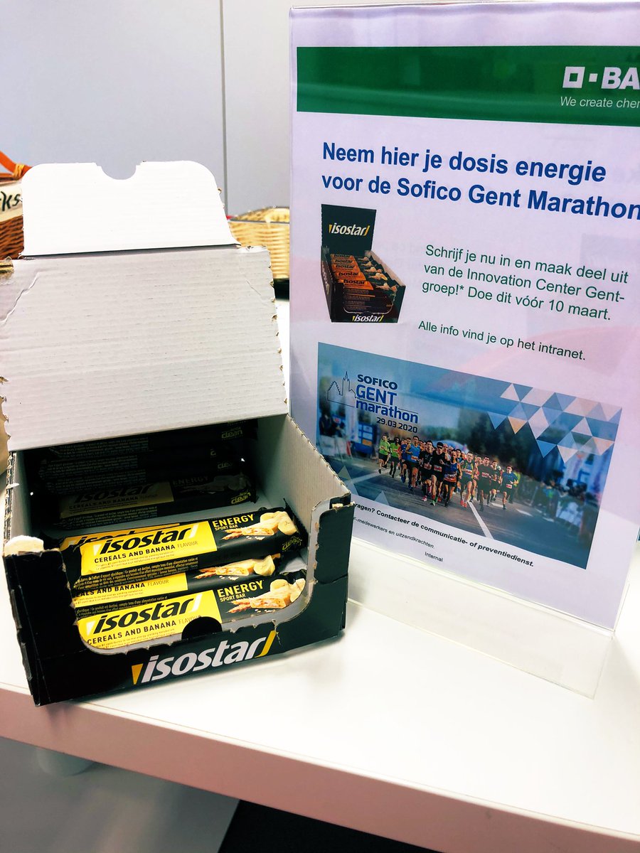 katrien_dv's tweet photo. Op zondag 29 maart neemt ook het #InnovationCenterGent als groep deel aan de #SoficoGentMarathon! We zijn al met 20, maar dat kan beter dachten wij... Dus de twijfelaars kregen vandaag nog een duwtje in de rug! @BASFAgro https://t.co/nwCAMRIk3F