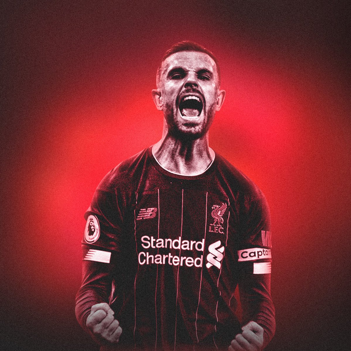 ftblcreative's tweet image. Jordan Henderson (iPhone &amp;amp; Icon Wallpaper) #LFC