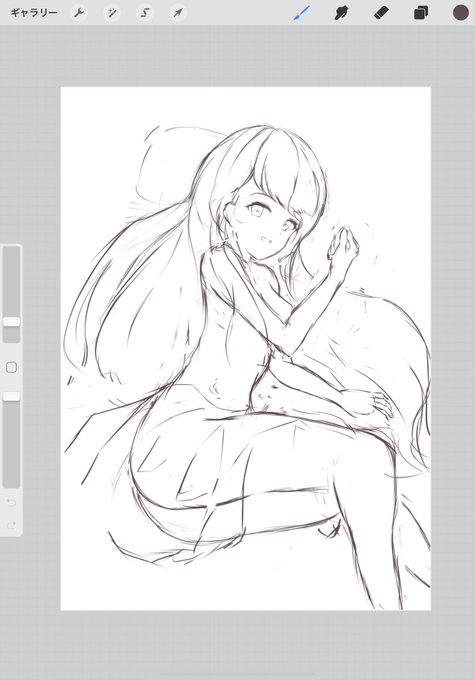 寝っ転がってるポージングむずい
なんかガッツポーズしてるように見える 