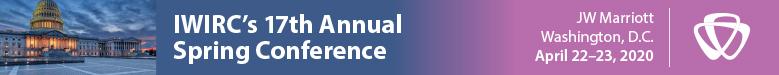 Reminder! Register today for IWIRC's 17th Annual Spring Conference in Washington, DC conta.cc/2TiYwE1