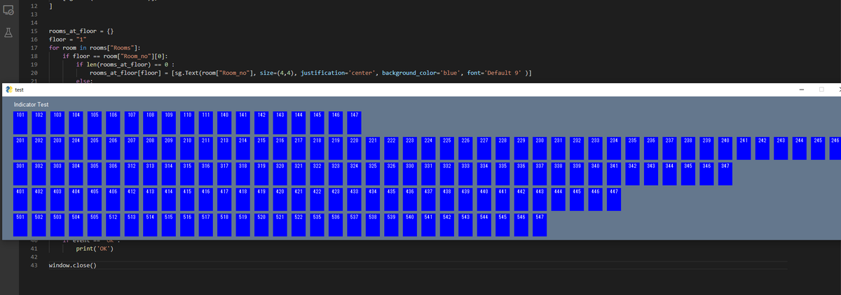 sndshi's tweet image. #PySimpleGUI でインジケータのモック作った。ええやんこれ。