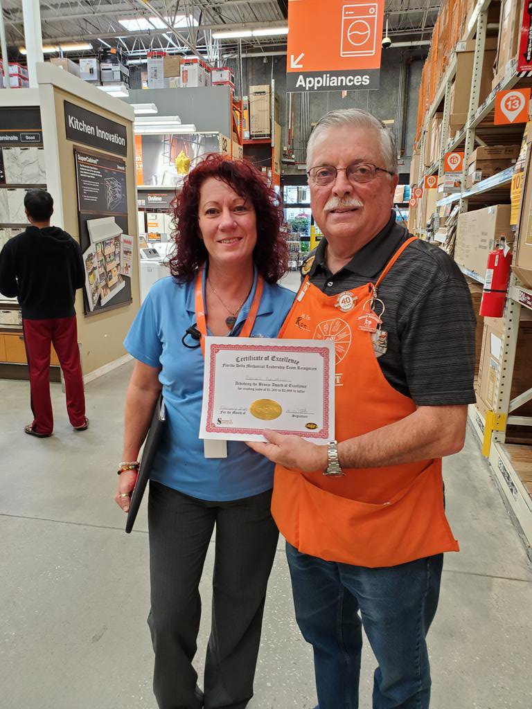 Mr. Ron driving water heater leads, Powww!!!!
