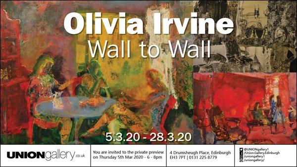 Happening Thursday!
Everyone welcome :)
<a href="/IrvineOlivia/">Olivia Irvine</a> <a href="/UNIONgallery1/">UNIONgallery</a> <a href="/EdinWestEnd_/">Edinburgh's West End</a>  <a href="/edinspotlight/">Edinburgh Spotlight</a> <a href="/events_in_edin/">Whats on Edinburgh</a> 
#TuesdayThoughts #TuesdayMotivation #art #exhibitions #events #preview