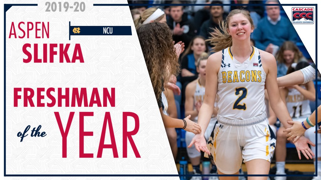 CCCSports's tweet photo. Your 2019-20 Freshman of the Year is @NCUWBB’s Aspen Slifka! #ThisIsTheCCC https://t.co/CyTVF6EJZf