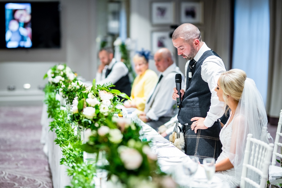 Gillian &amp; Gary #mrandmrs on their special day <a href="/DalmahoyHotel/">Dalmahoy</a>. Goregeous pics by <a href="/ASPWeddings/">ASP Weddings</a>
