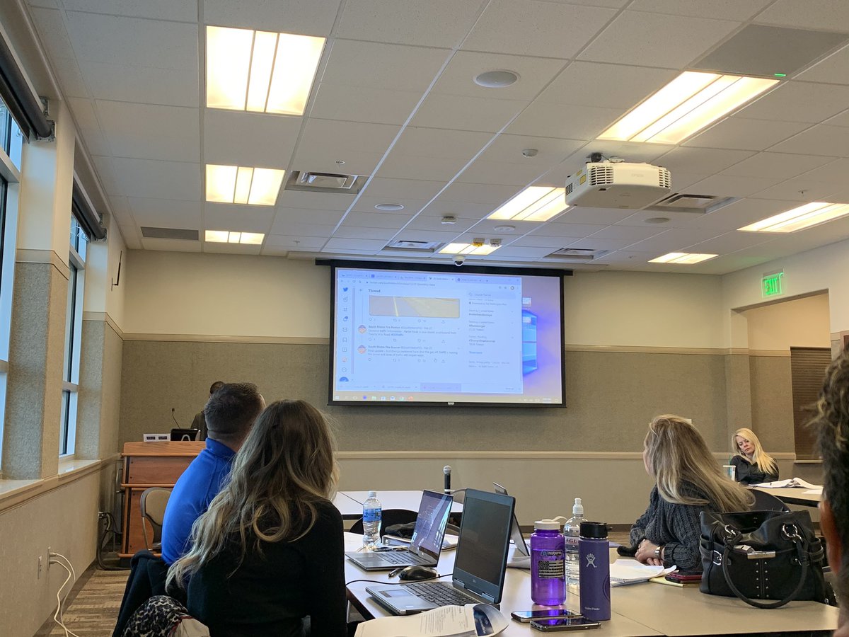 SamanthaDosen's tweet photo. Learning great Twitter tools to use as the @PuebloWestMetro @PuebloWestFire PIO from @PIO3micki  #G290 #PIOTraining https://t.co/Il7bFfWXeR
