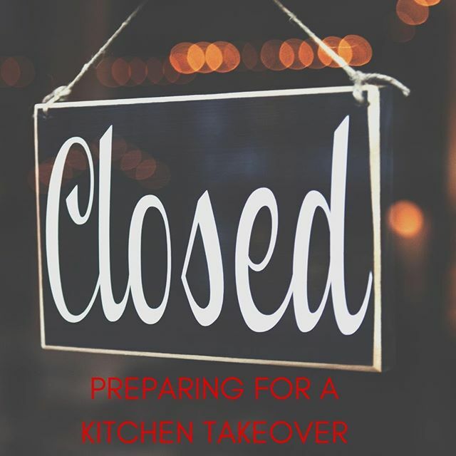 We're getting ready for our Kitchen Takeover! We open tomorrow at 4pm for Happy Hour and Dinner Service!
