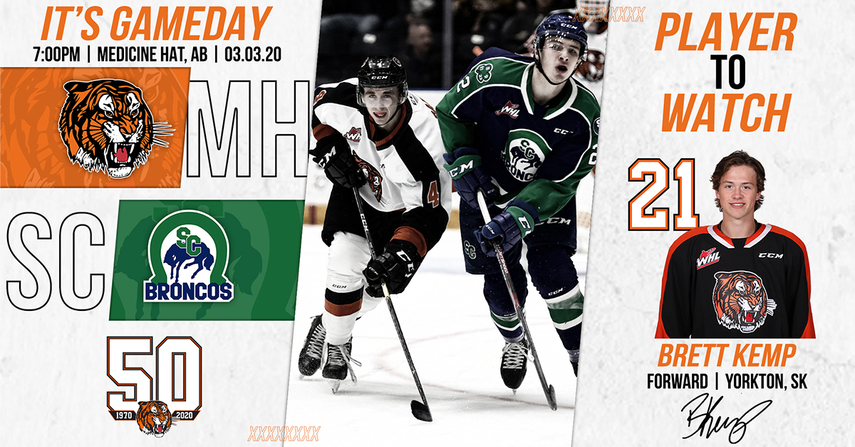 tigershockey's tweet photo. IT'S GAMEDAY!!!
We host the Swift Current Broncos tonight!
π Canalta Centre
β° 7 PM
π https://t.co/bREWHOBYd9
ποΈ https://t.co/G6qqLGu8ms
π» Bob Ridley on @CHAT945
#medhat #50yearsofTigers #MHvsSC https://t.co/JOmieffnGm