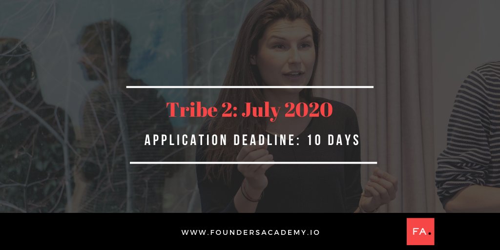 Founders_Forum's tweet photo. Have you heard? There's just 10 days to go to apply to @founders_acad's #alternativeMBA programme.
🎓 3-month tech-focused curriculum.
🚀 6-month startup placement.
💰 Zero tuition fees.
Find out more: https://t.co/HgOgBbTYzK https://t.co/jYPcZZ8lap