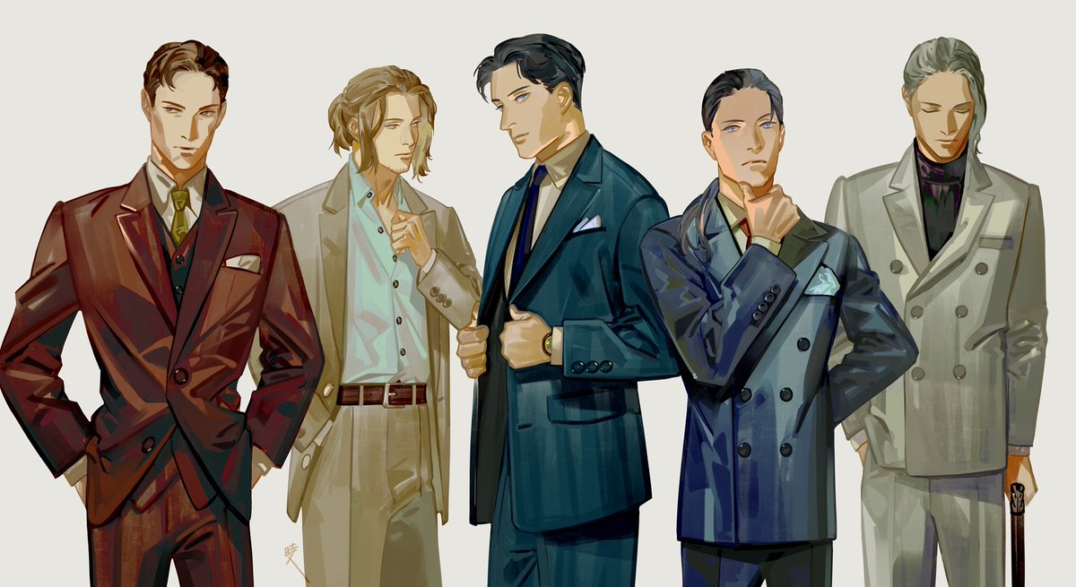 Suits 十二国記 洋装版 斎賀時人のイラスト Suits 十二国記 洋装版 斎賀時人のイラスト
