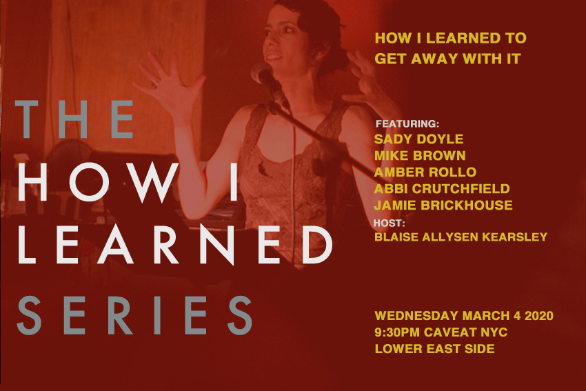 HILSeries's tweet photo. Tomorrow is How I Learned! - Weds, March 4, 9:30pm at Caveat, Lower East Side, NYC https://t.co/jJcna0VChb https://t.co/1tQRzcWWmW