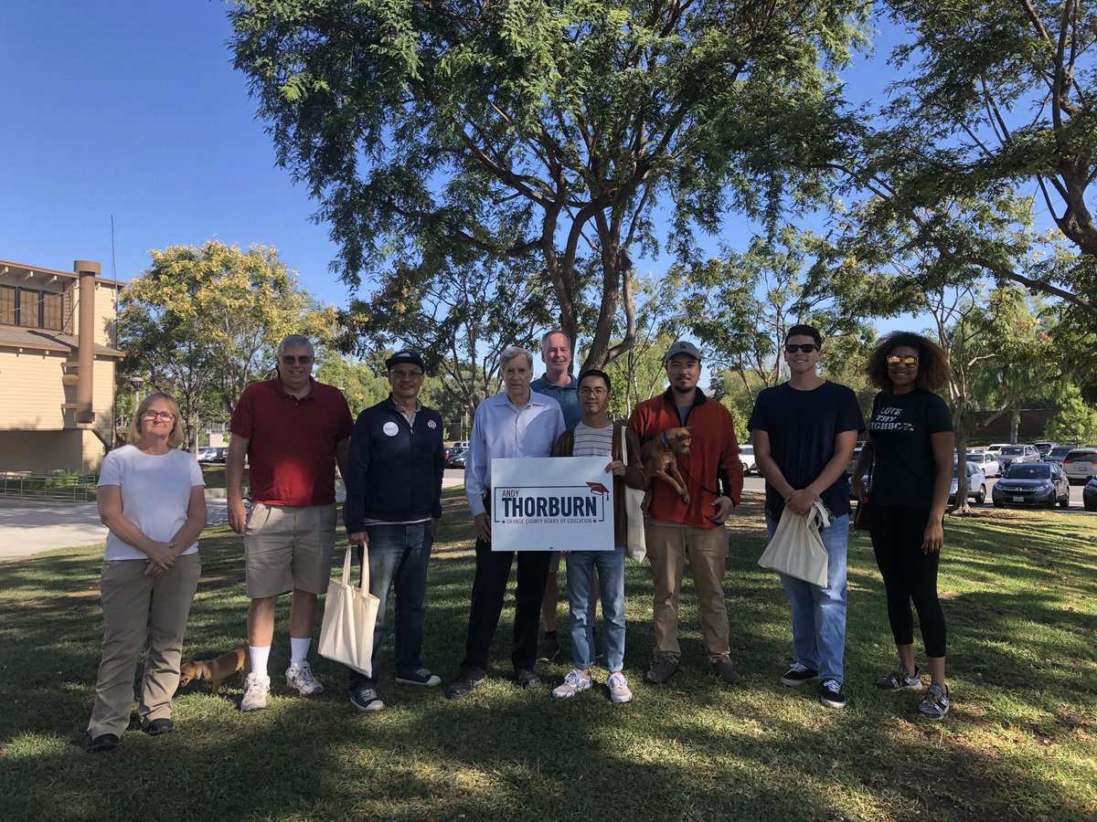 AndyThorburnCA's tweet photo. Since the beginning, this campaign has been about moving Orange County forward for our kids. I’m running against a 24 year career politician who has cost the county millions in frivolous lawsuits. Please #VoteDownBallot today and tell your friends! https://t.co/dF4eBnp5SC