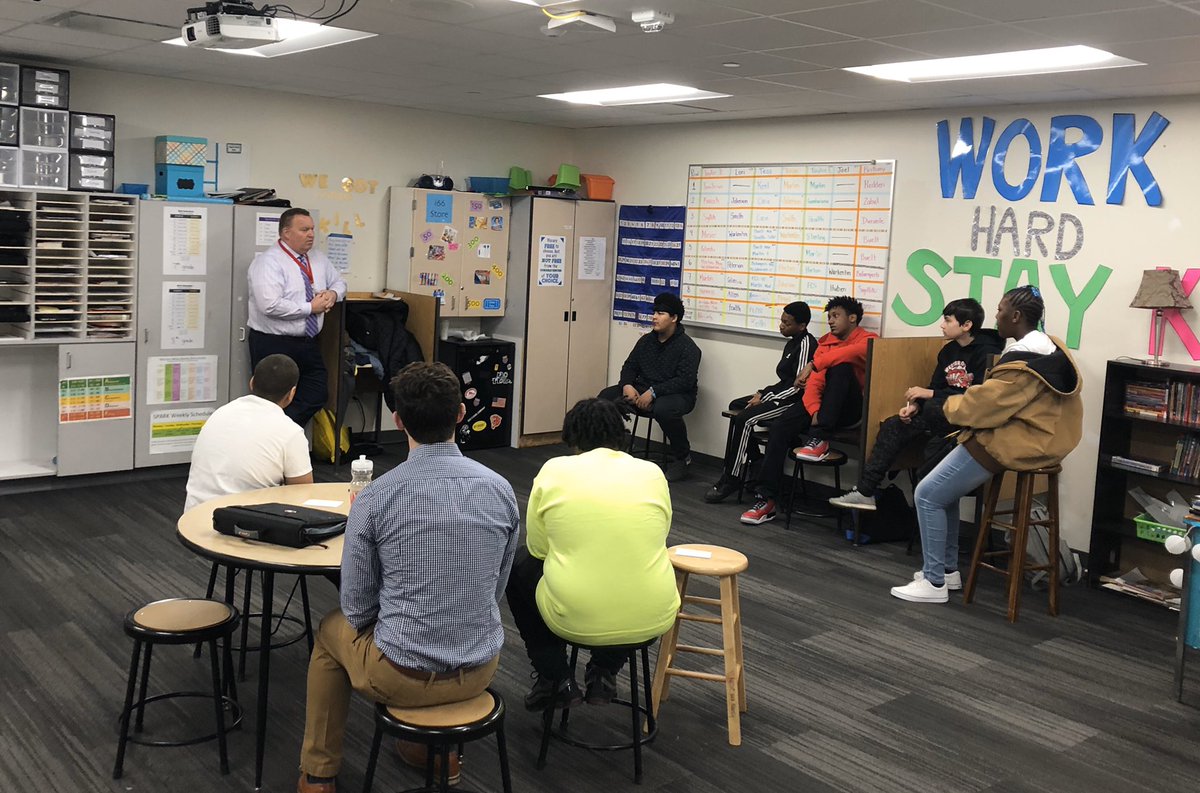 WestsideMiddle's tweet photo. #wmsi66 was fortunate enough to have @Lucas4westside come in to speak today about overcoming adversity and starting each day fresh! https://t.co/eWMC5v9uck