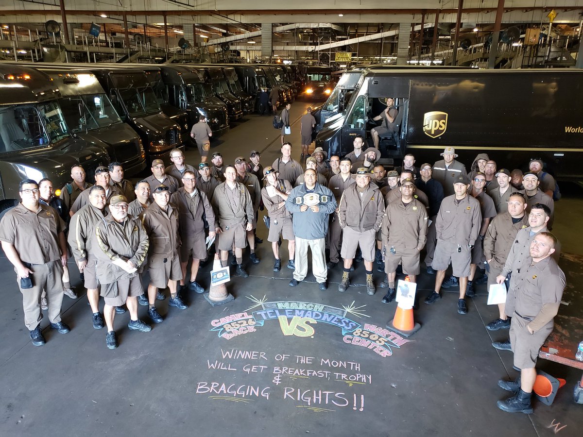 Tempe Camelback CHSP (@chsptempe) on Twitter photo Its official! Camelback center Vs North center in March Telemadness. Winner gets other centers telematics trophy,breakfast and bragging rights. Let's Go Camelback! <a href="/UPSphoenix/">Phoenix East center safety team</a> <a href="/MrJeffTipton1/">Mr. Jeff Tipton</a> <a href="/MPZakely/">Mike Zakely</a> @DesertMTUPSers <a href="/marc_peeler/">Lenexa NW CHSP</a> Its official! Camelback center Vs North center in March Telemadness. Winner gets other centers telematics trophy,breakfast and bragging rights. Let's Go Camelback! <a href="/UPSphoenix/">Phoenix East center safety team</a> <a href="/MrJeffTipton1/">Mr. Jeff Tipton</a> <a href="/MPZakely/">Mike Zakely</a> @DesertMTUPSers <a href="/marc_peeler/">Lenexa NW CHSP</a>
