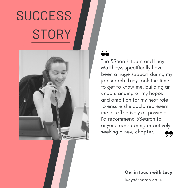 3SearchTweet's tweet photo. Some mid week motivation for you all!  

Check out this shining review for Lucy Matthews - it certainly brightened up our day 🌞

Looking for a new role? Take a look at what we have on offer here: https://t.co/SOQhYgutXg https://t.co/1Jl6a8Vktw
