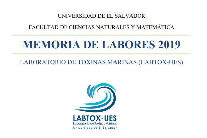 Compartimos con toda la comunidad universitaria nuestra Memoria de Labores 2019 del Laboratorio de Toxinas Marinas (LABTOX-UES)➡️Haz clic en el siguiente enlace:
cimat.ues.edu.sv/sites/www.cima…
@CimatUes <a href="/UESoficial/">Universidad de El Salvador - UES</a> <a href="/YSUES/">YSUES Radio Universitaria</a> <a href="/sicues_sv/">Secretaría de Investigaciones Científicas UES</a> <a href="/ICMARES_UES/">ICMARES</a>