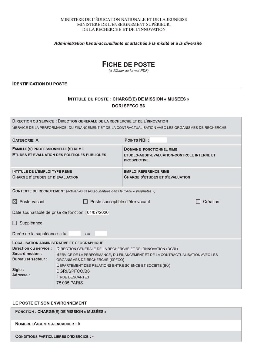 NicolasNg0's tweet photo. 📢 Vous êtes passionnés de musées, de  #recherche et de #CSTI ? Je recrute un·e chargé·e de mission pour suivre les #musées scientifiques nationaux ! #JobAlert https://t.co/3ifzchkEQl