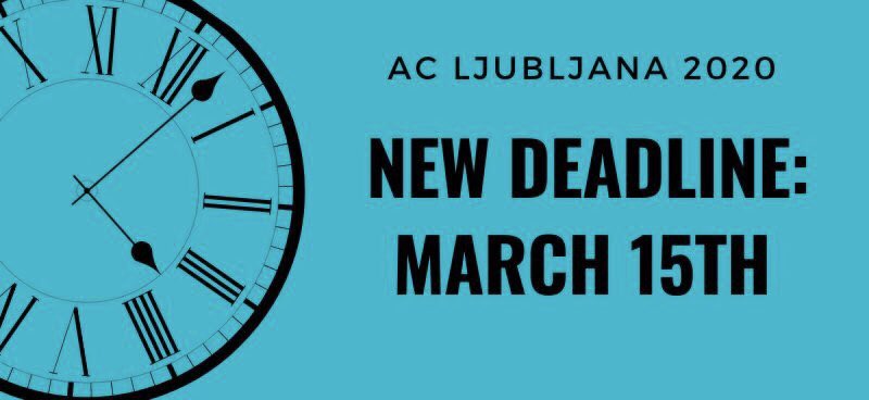 FEJSint's tweet photo. We extended the application deadline for our upcoming AC in Ljubljana 16th-21st of April! 🇸🇮
Apply here 👉 https://t.co/AomNbQyHc8 🤗 #fejs #ac2020 #ljubljana https://t.co/A7DIQjWdlg