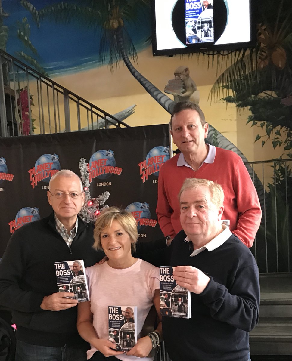 FLegends100's tweet photo. THE BOSS @amazonUk Great place for footie stars, enjoy all our footie book launches there @PHLondon Alex is big Spurs fan and will be hoping for a trophy https://t.co/3KJV42fZX2
