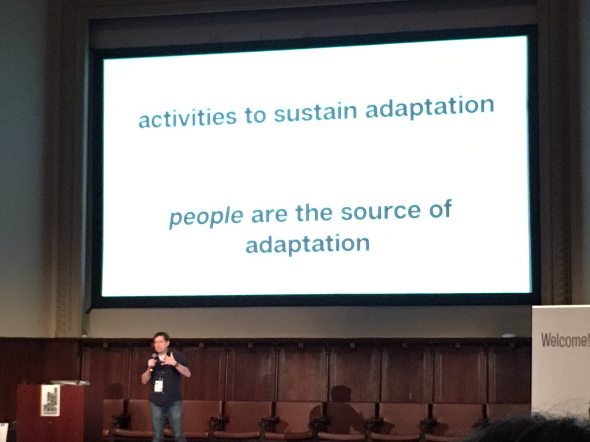 cyen's tweet image. what resilience engineering is, courtesy of the legendary @allspaw, @devopsdaysNYC (the ability to handle fundamental surprises). #DevOpsDaysNYC