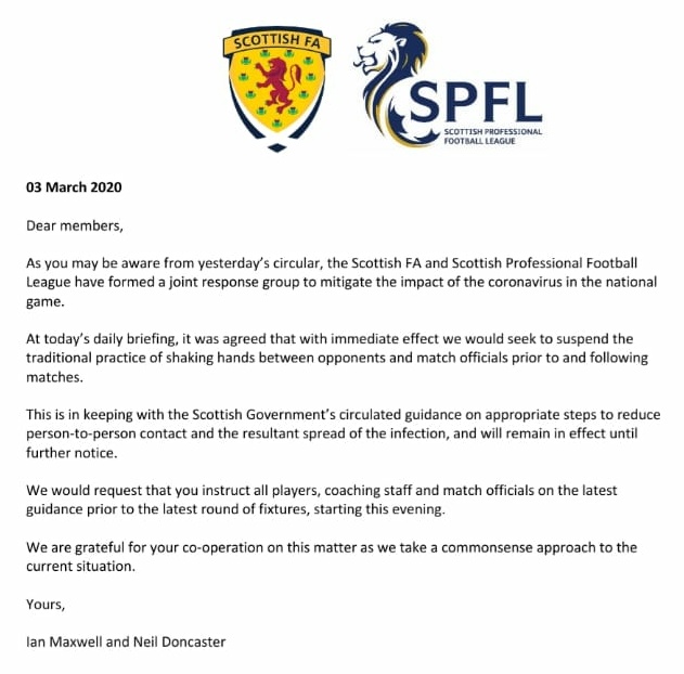 FAO All Clubs - Can you please read and adhere to the following statement which applies to all teams in The Football Central 35s.